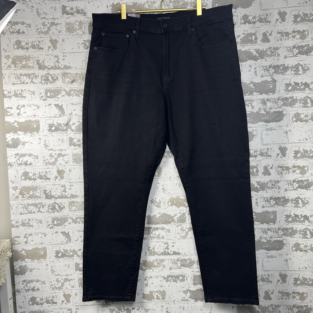 Lucky Brand 412 Athletic Slim Jeans Black Ink Men's 38x30 Two Way Stretch NWT